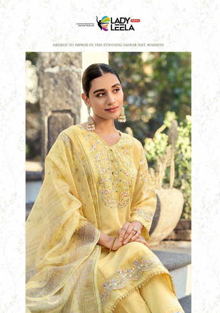 Gulzar By Lady Leela Linen Bulk Kurti With Bottom Dupatta Orders In India
